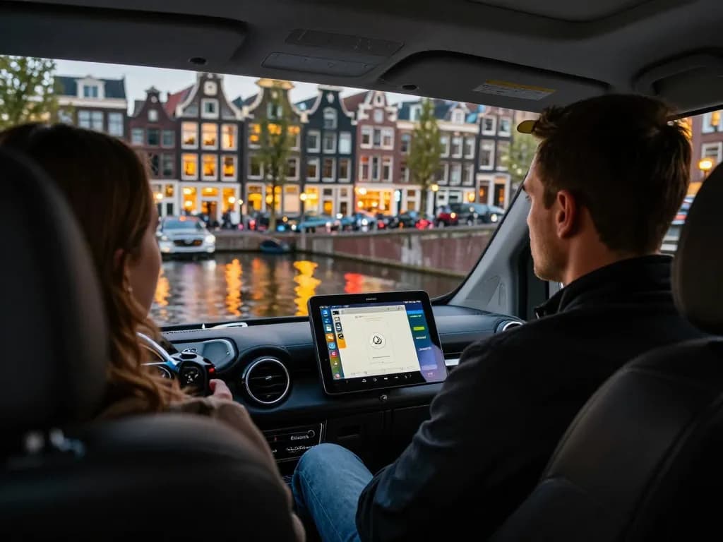 Genieten van een premium Taxi Amsterdam ervaring in een luxe Mercedes.