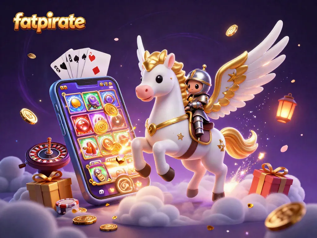 Win big with fatpirate while enjoying a thrilling casino adventure in a vibrant 3D illustration.