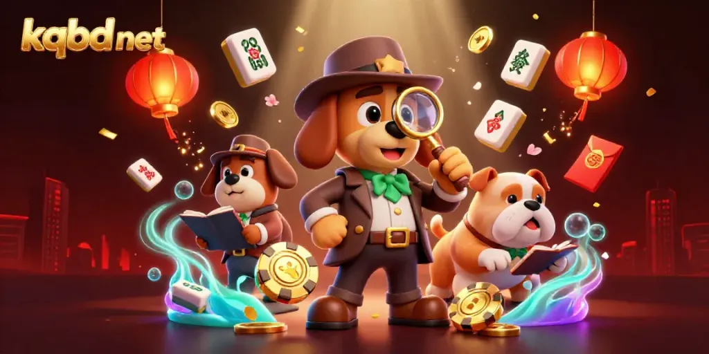 Engage with kqbd net's thrilling casino adventures featuring a detective and bulldog in a dynamic 3D scene.