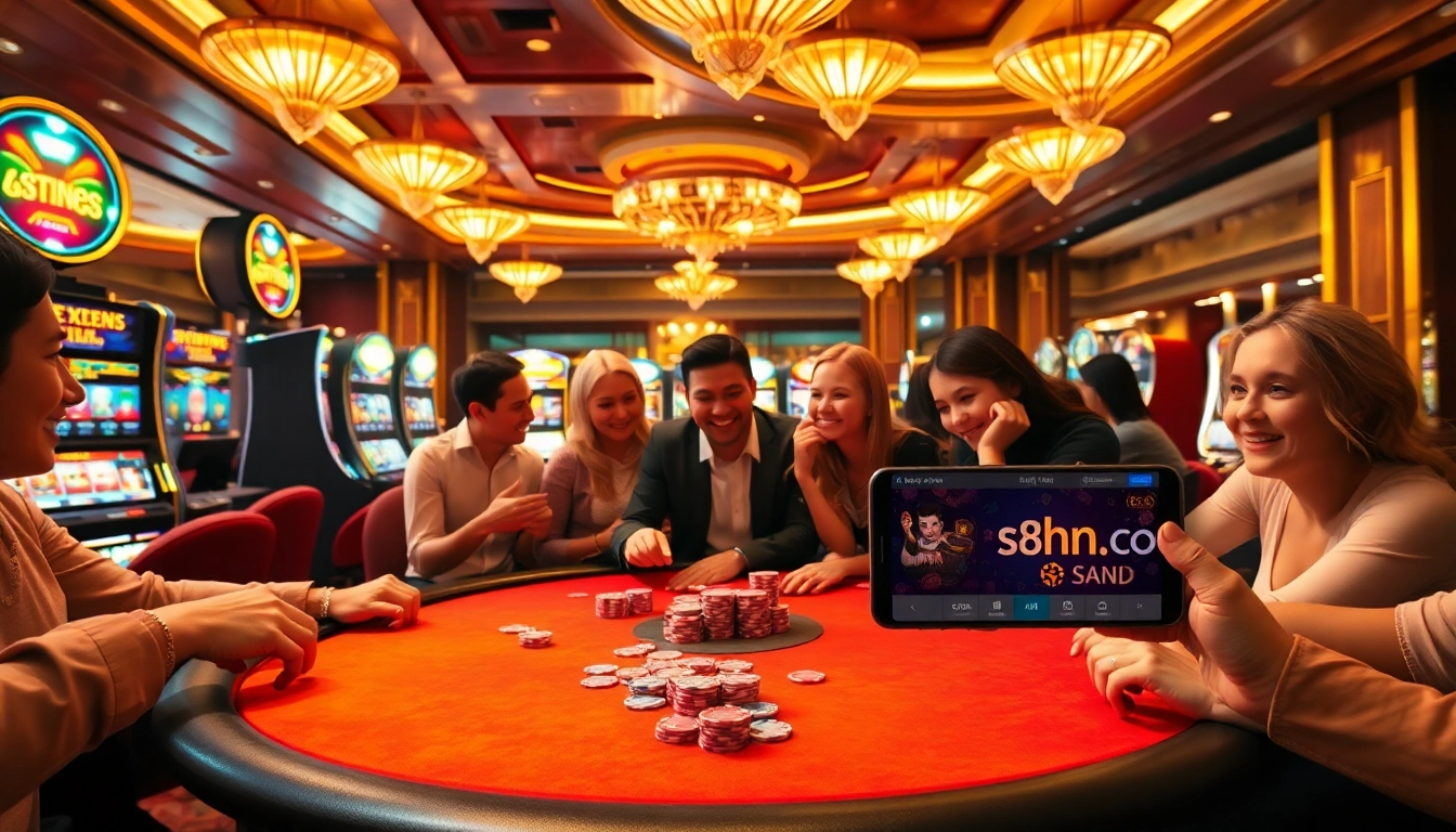 Action-packed gaming at https://s8hn.com/ showcasing poker players at a vibrant table.