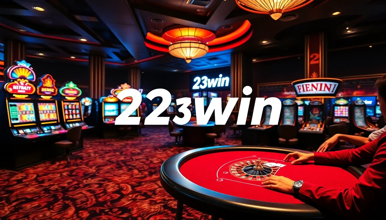 Experience the excitement of 23win as players engage in thrilling casino games and betting