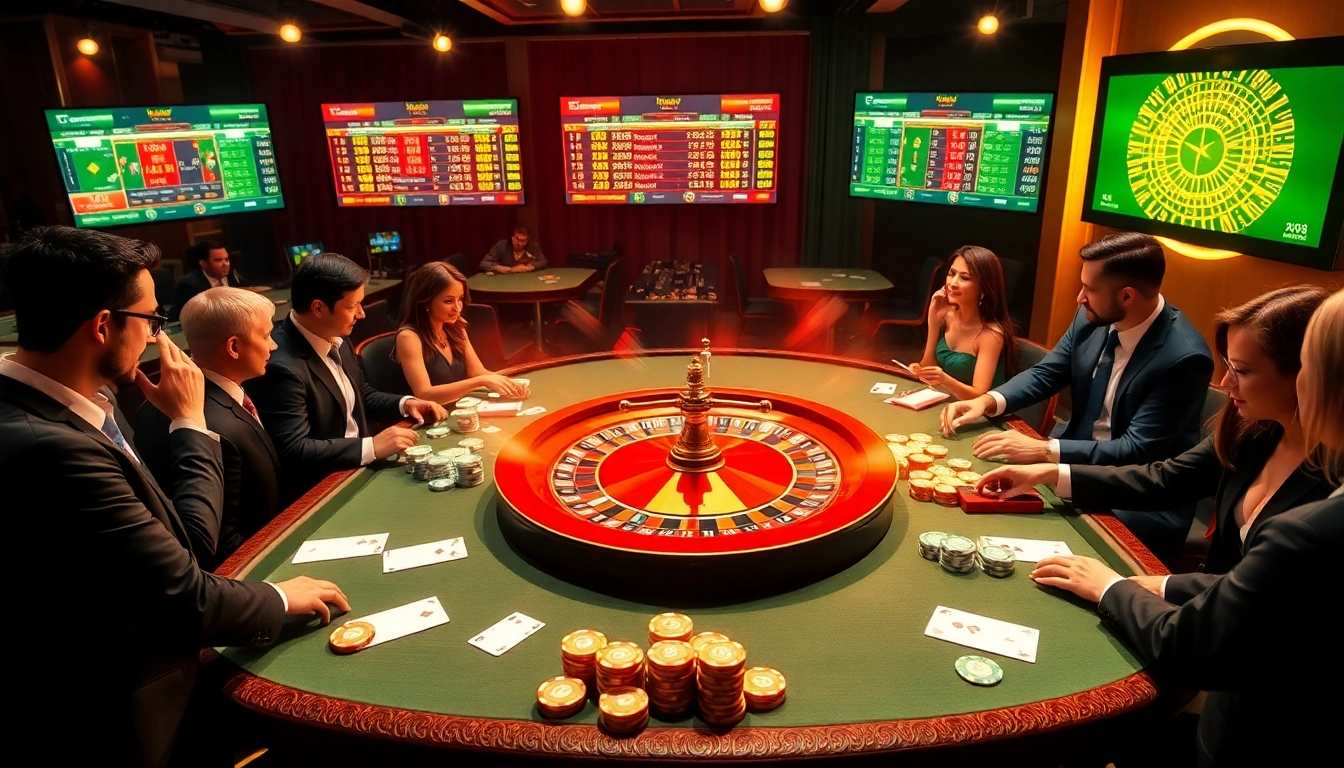 Experience the excitement of gambling with link vào ku88 at a luxurious online casino table filled with poker chips and cards.