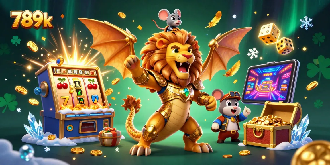 Experience thrilling gameplay at 789k with the roaring chimera and vibrant casino elements.