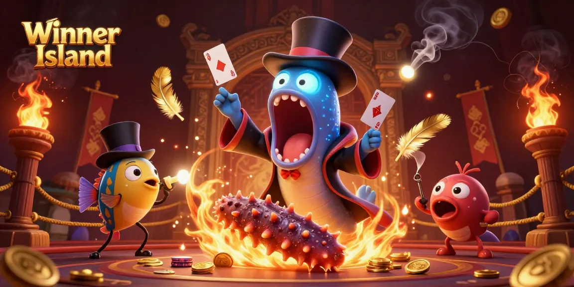 Experience thrilling gameplay at Winner Island with a magical underwater casino performance.