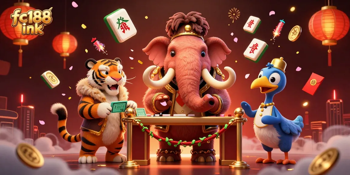 Experience thrilling gameplay at fc188 ink with VIP characters amidst vibrant casino elements.