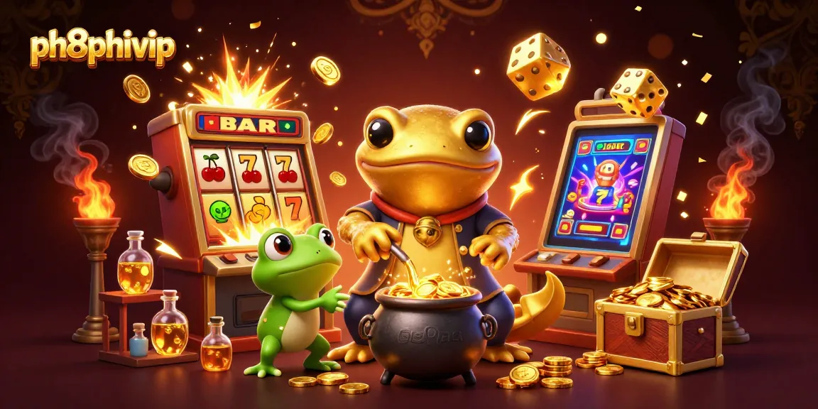 Engage in thrilling games at ph8phivip with golden coins erupting from the jackpot.